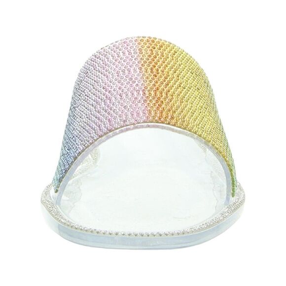 NWT JESSICA SIMPSON Womens Yellow Rainbow Jelly Kassime Sandals Shoes 7 M - Picture 3 of 4